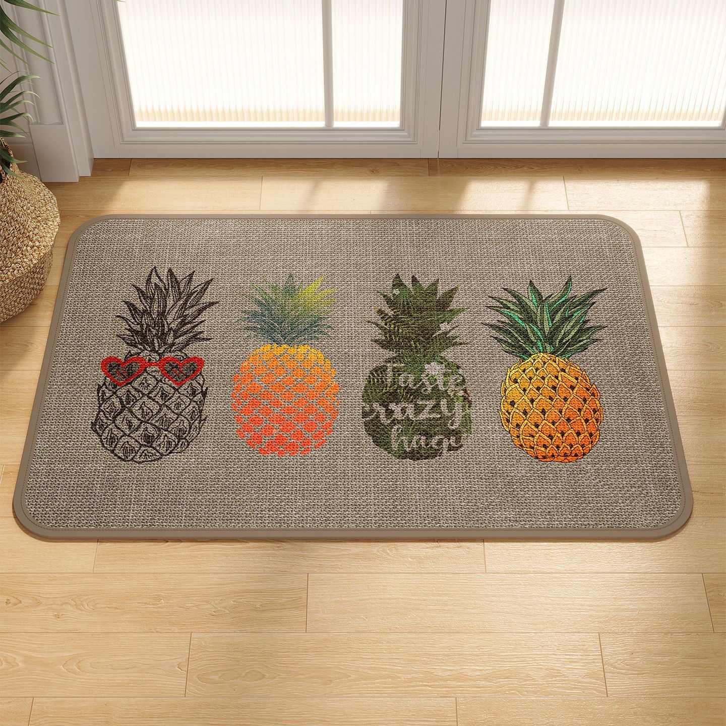 Spaß Ananas Thema Küchenmatte