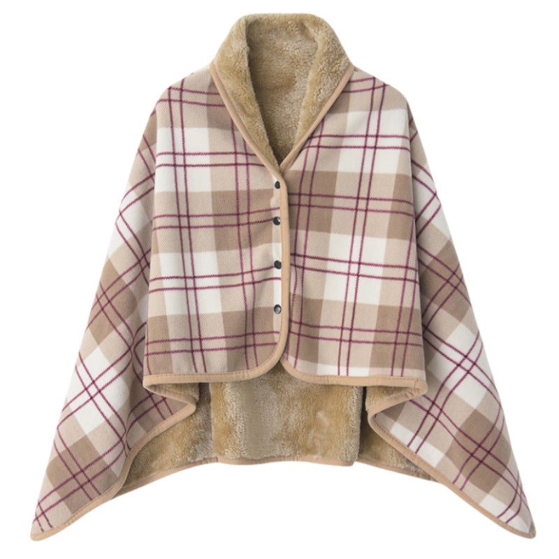 Damen elegante warmhaltende Poncho-Decke Brehn