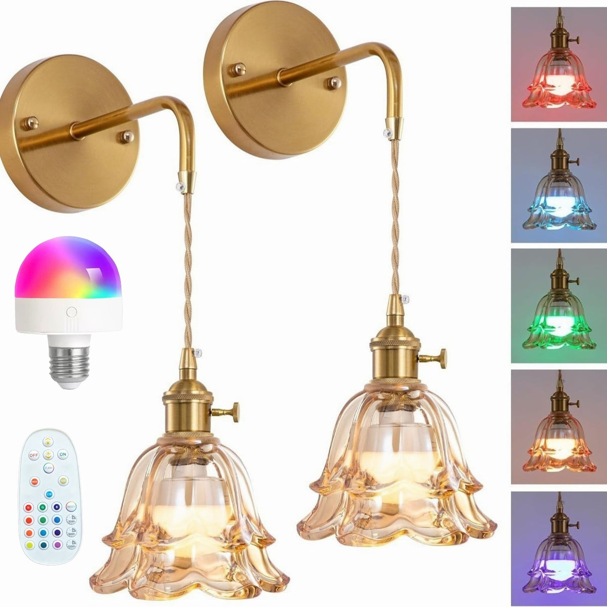 Verstellbare Vintage Wandlampe