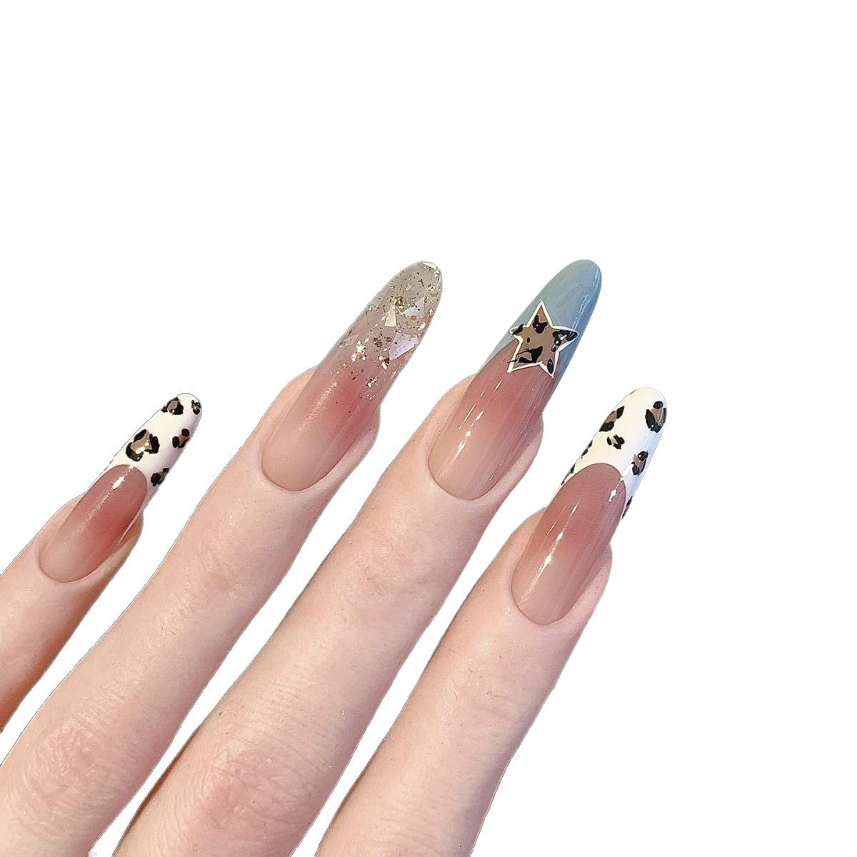 Kunstnägel mit Kreativem Glitzereffekt und Tierischem Design Brehn