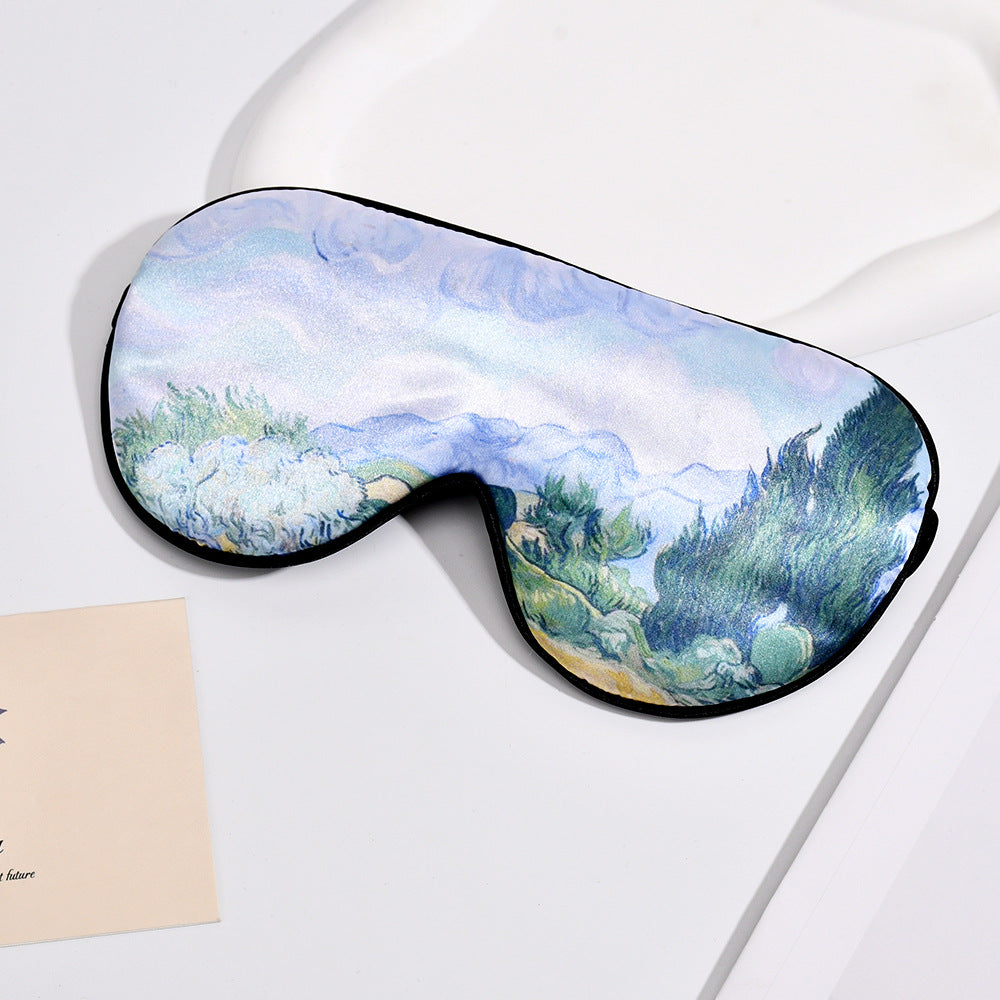 Unisex nan weiche ergonomische Schlafmaske mit konturierter Augenpartie und verstellbarem Elastikband Brehn