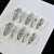 Glitzerndes dekoratives Press-On-Nagelset Brehn