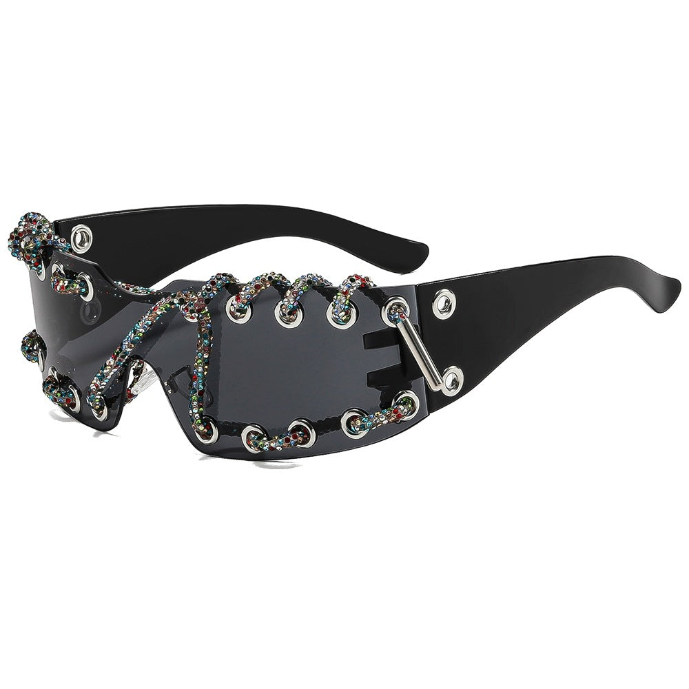 Damen Sonnenbrille mit einzigartigem Schnürdesign Brehn