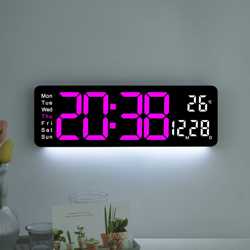 Digitaler LED-Wecker mit Temperatur- und Wochentagsanzeige Brehn