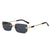 Damen elegante und modische Sonnenbrille mit transparentem Rahmen Brehn
