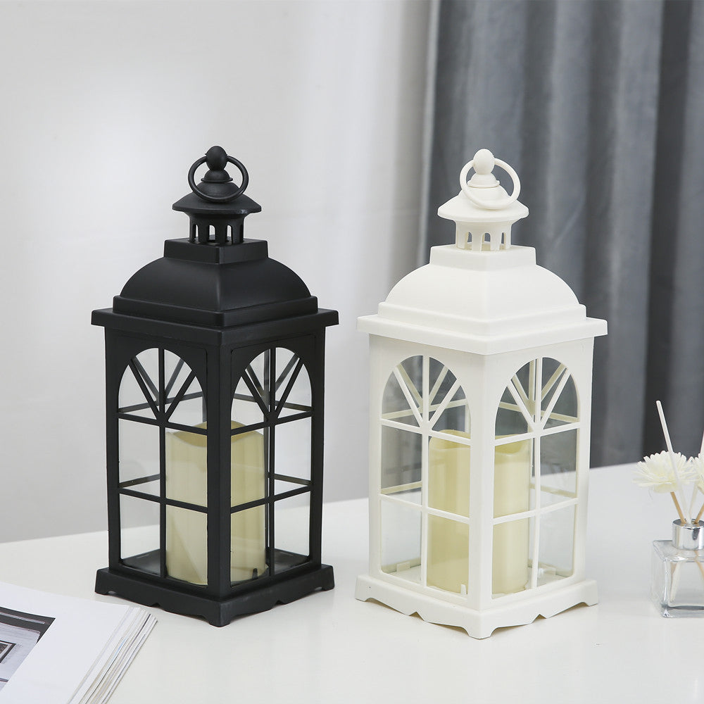 Vintage-Style Metalllaterne Kerzenhalter mit Glasplatten Brehn
