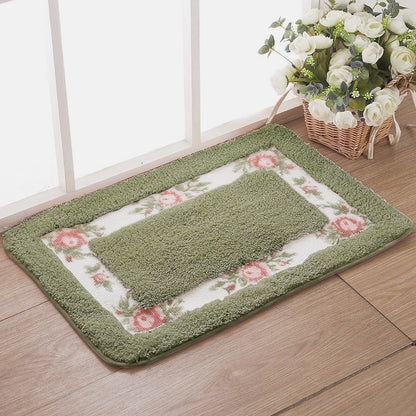 Blumenmuster Badezimmer Teppich