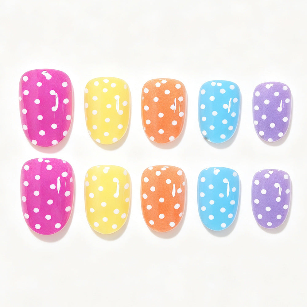 Verspielte Punkte Nagel-Wraps Brehn