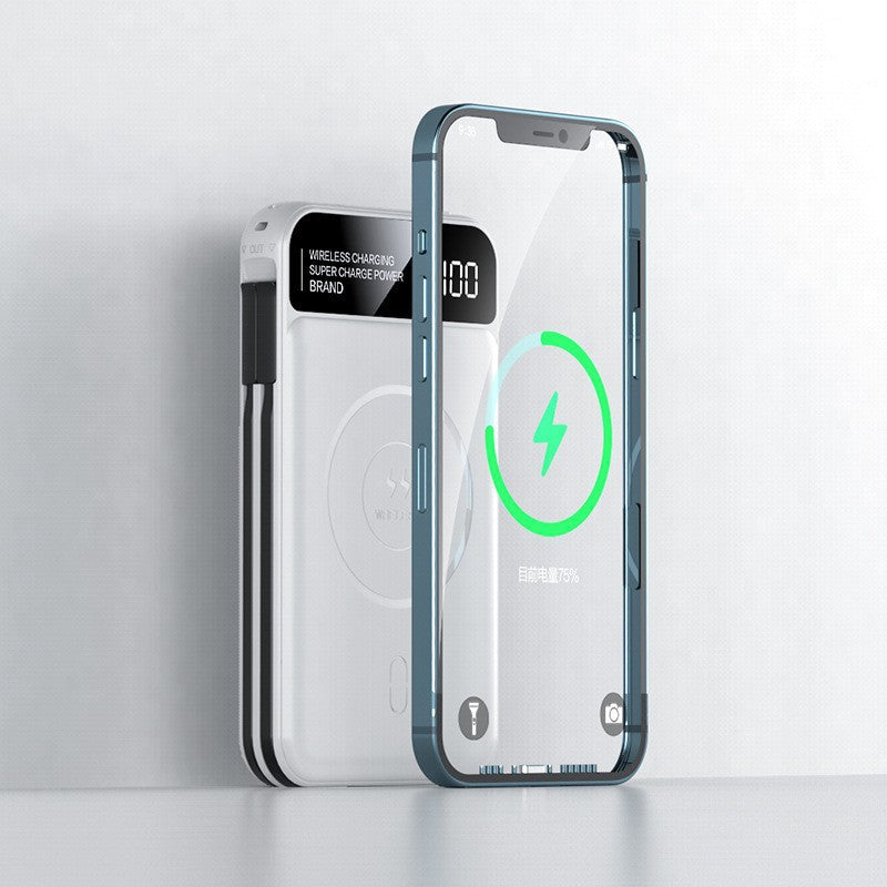 Kabellose Powerbank mit Innovativer Schnellladefunktion und Digitaler Anzeige Brehn