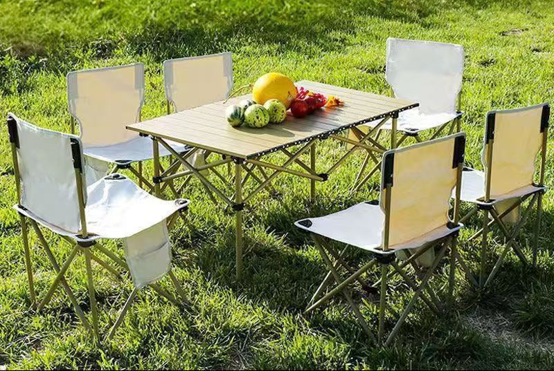 Tragbarer Camping Tisch- und Stuhlset Brehn