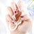 Künstlerisches Floral-Muster Aufkleber-Nagelset Brehn