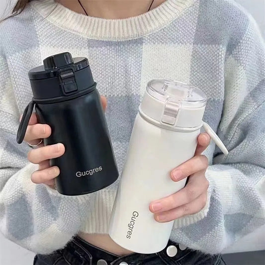 Damen Isolierflasche mit praktischem Klappverschluss und ergonomischem Design Brehn