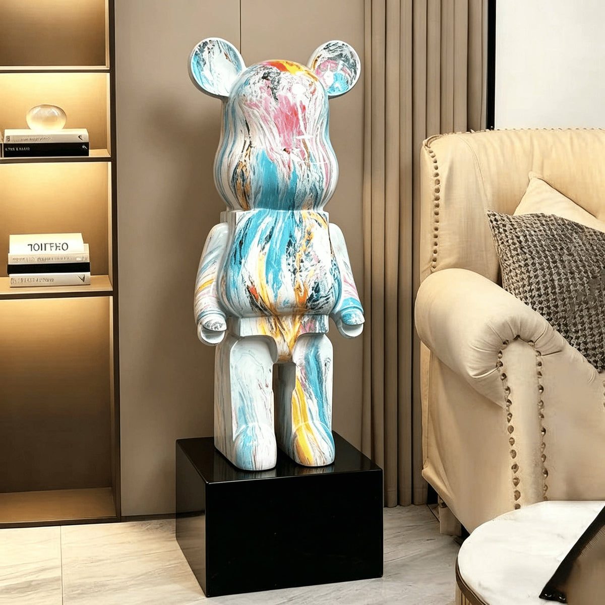 Künstlerische Bärenfigur für die Innenraum-Dekoration
