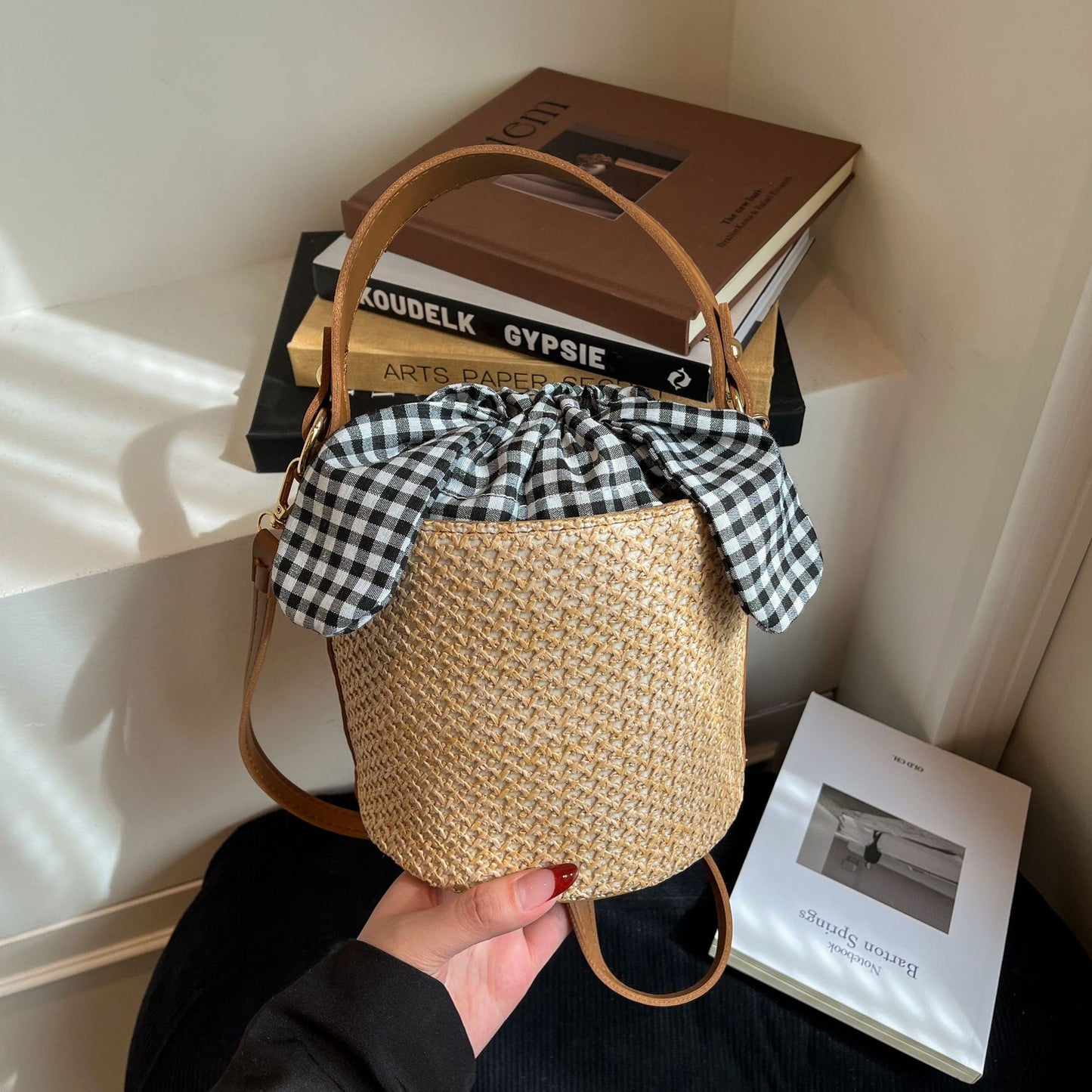 WoWoven Strand Eimer Tasche Brehn