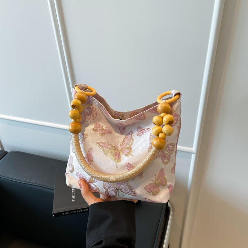 Moderner, vom Kunsthandwerk inspirierter handgefertigter Tragetasche Brehn