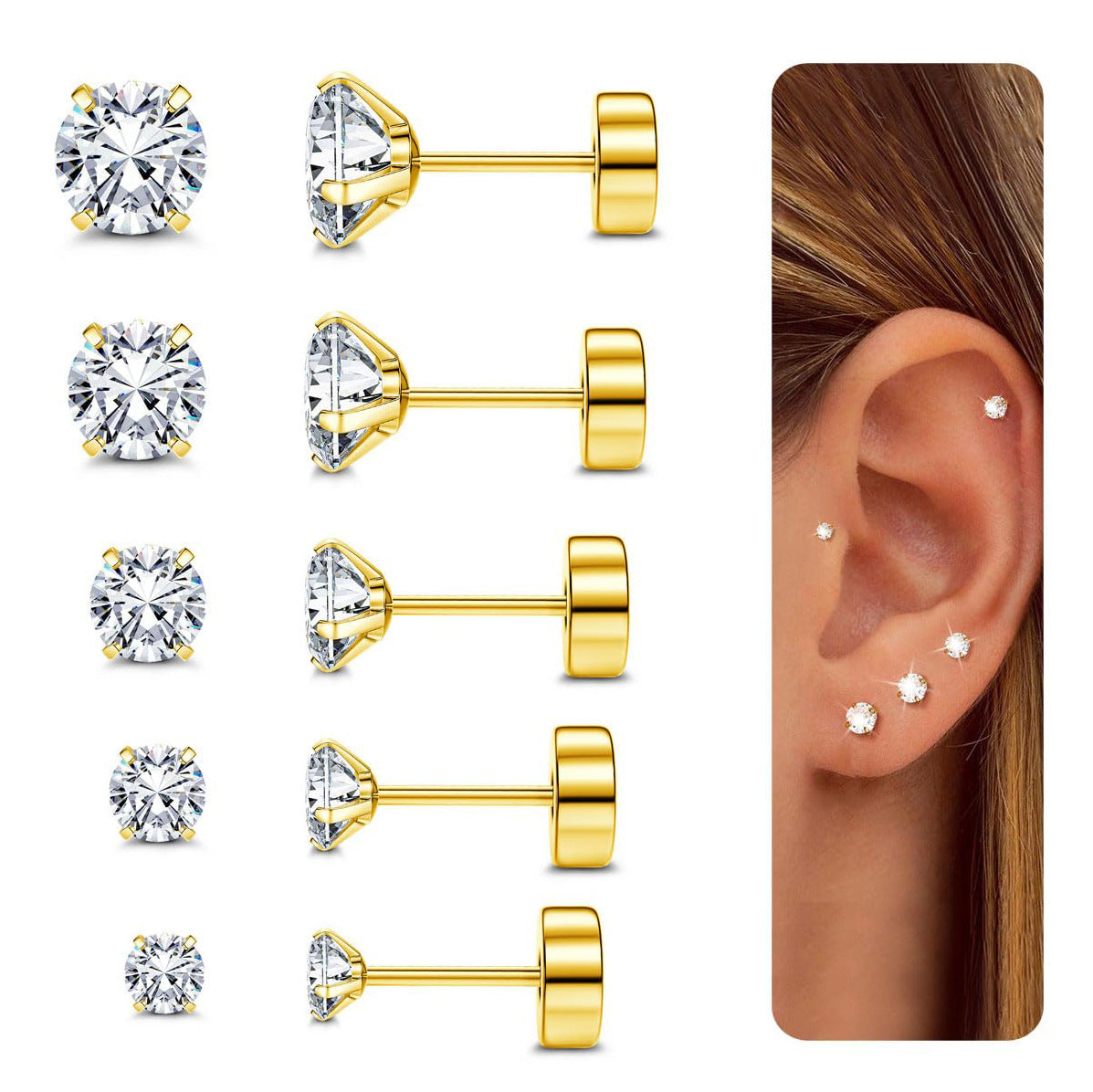 Premium Diamant Ohrstecker Brehn