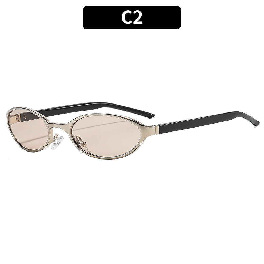 Elegante ovale Rahmenbrille