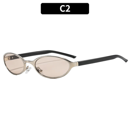 Elegante ovale Rahmenbrille