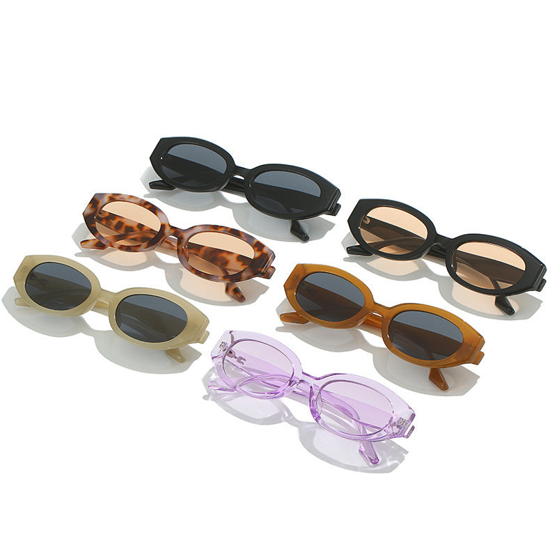 Modische auffällige ovale Sonnenbrille Brehn