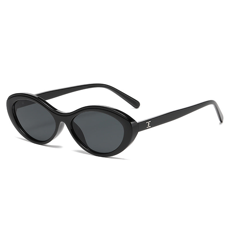 Damen stilvolle Sonnenbrille im ovalen Design Brehn