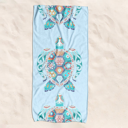 Strandtuch mit kreativem Schildkrötenmuster Brehn