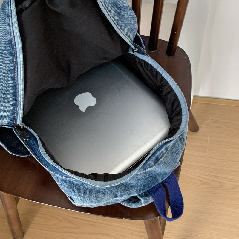 Künstlerischer Denim Rucksack Brehn