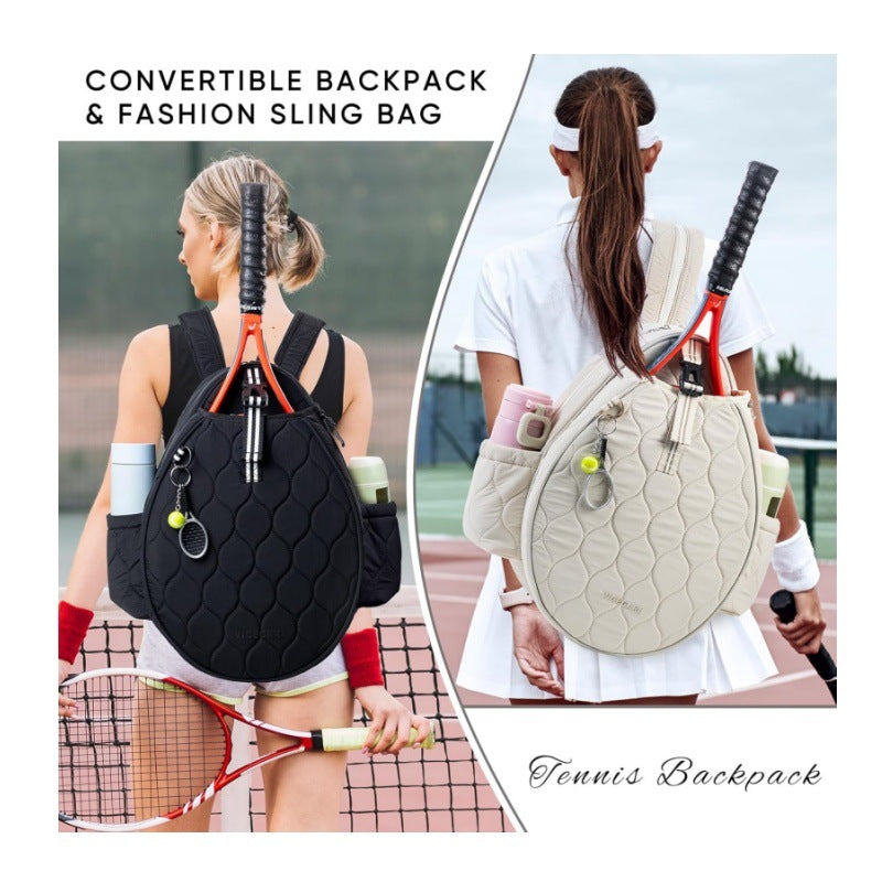 Stylische Tennisracket-Rucksack