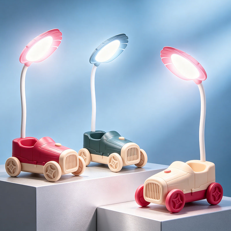 Damen LED Schreibtischlampe im verspielten Design Brehn