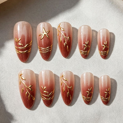 Elegantes Press-On Nagelkunstset