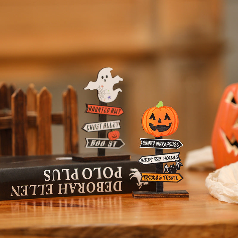 Kreative Halloween Deko-Schild mit Kürbis-Motiv Brehn