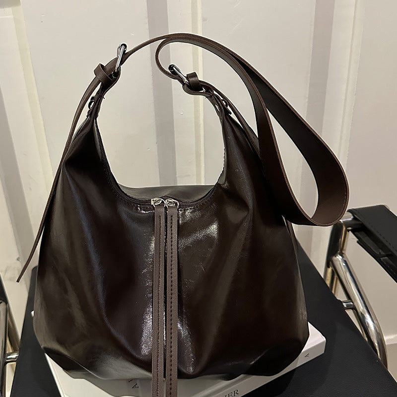 Faux Leder Bucket Bag