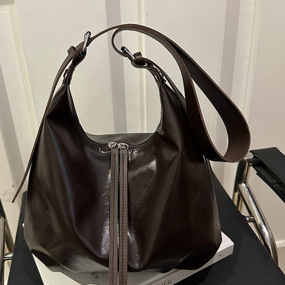 Faux Leder Bucket Bag
