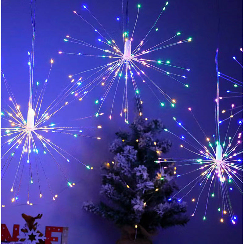 LED Starburst Hängeleuchte Dekoration mit Glasfaser-Speichen Brehn