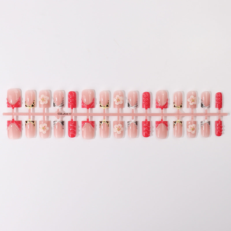 Floral Design Press-On Nail Tips Set Brehn