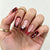 Künstlerisches Floral Press-On Nagelset Brehn