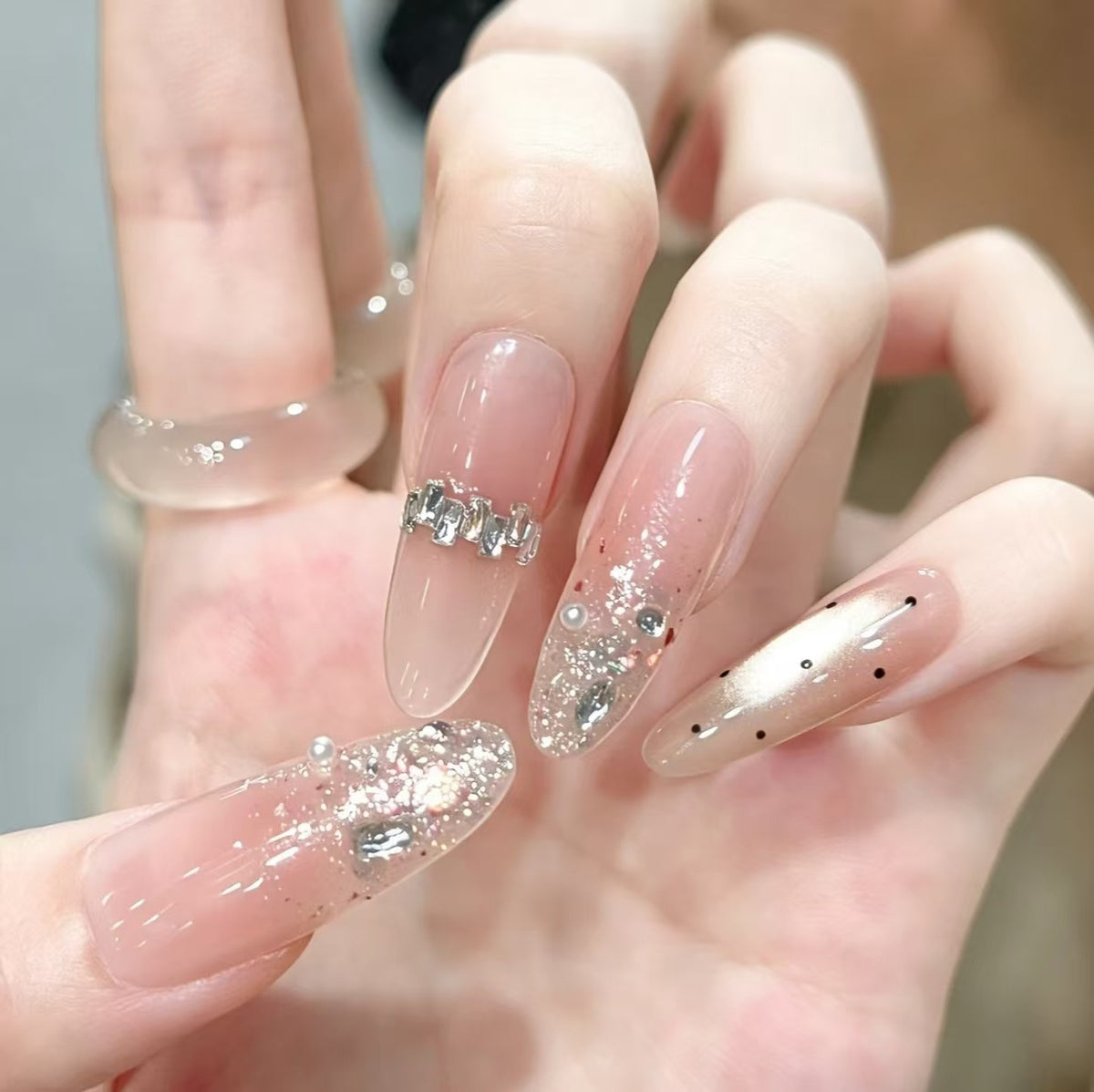 Elegante Press-On Nagelverlängerungen