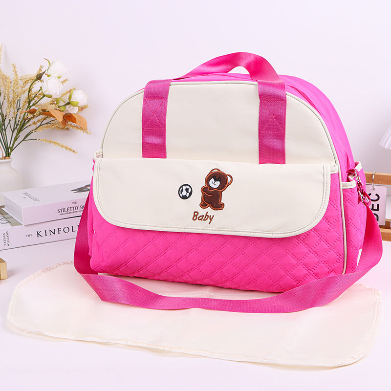 Stoff Wickeltasche mit Praktischem Wechselmatte Brehn