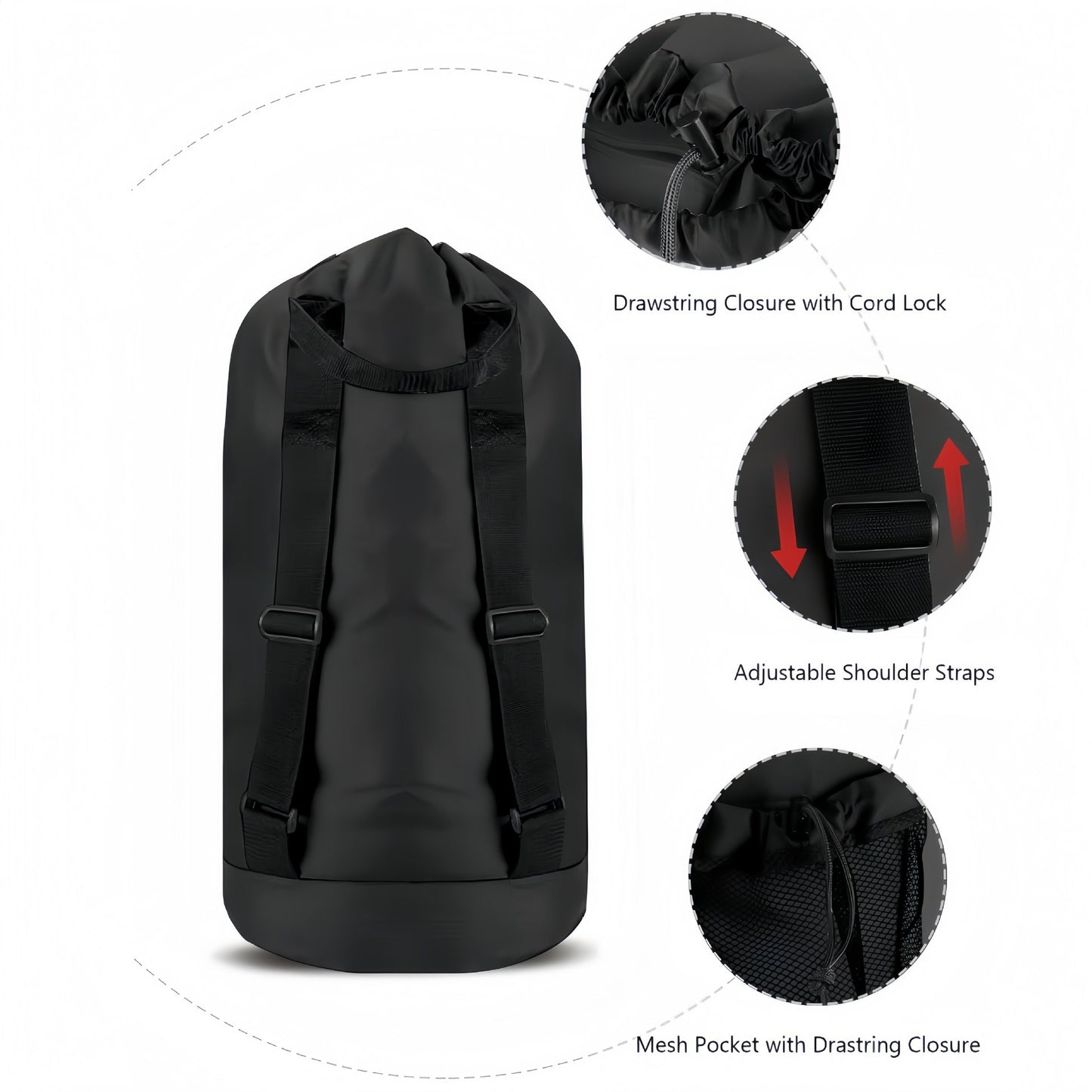 Sportliche Multifunktionsrucksack Brehn