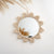 Dekorativer Macramé-Wandspiegel mit Blumenmuster Brehn