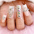 Dekorative Strass Nagelkunst Extensions Brehn