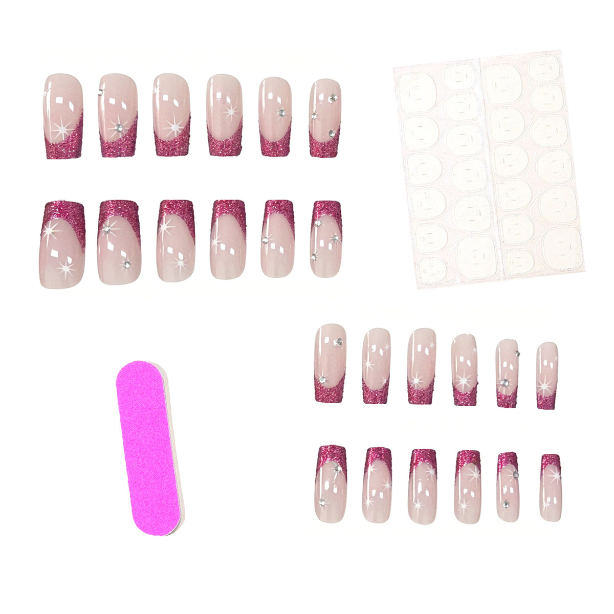 Glitzernde French Tip Nail Art Verbesserungen Brehn