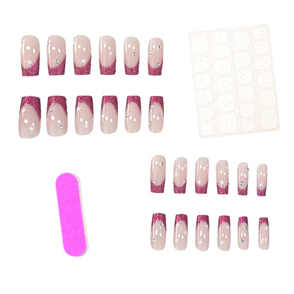 Glitzernde French Tip Nail Art Verbesserungen Brehn