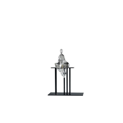 Moderne abstrakte Metallpflanze Skulptur