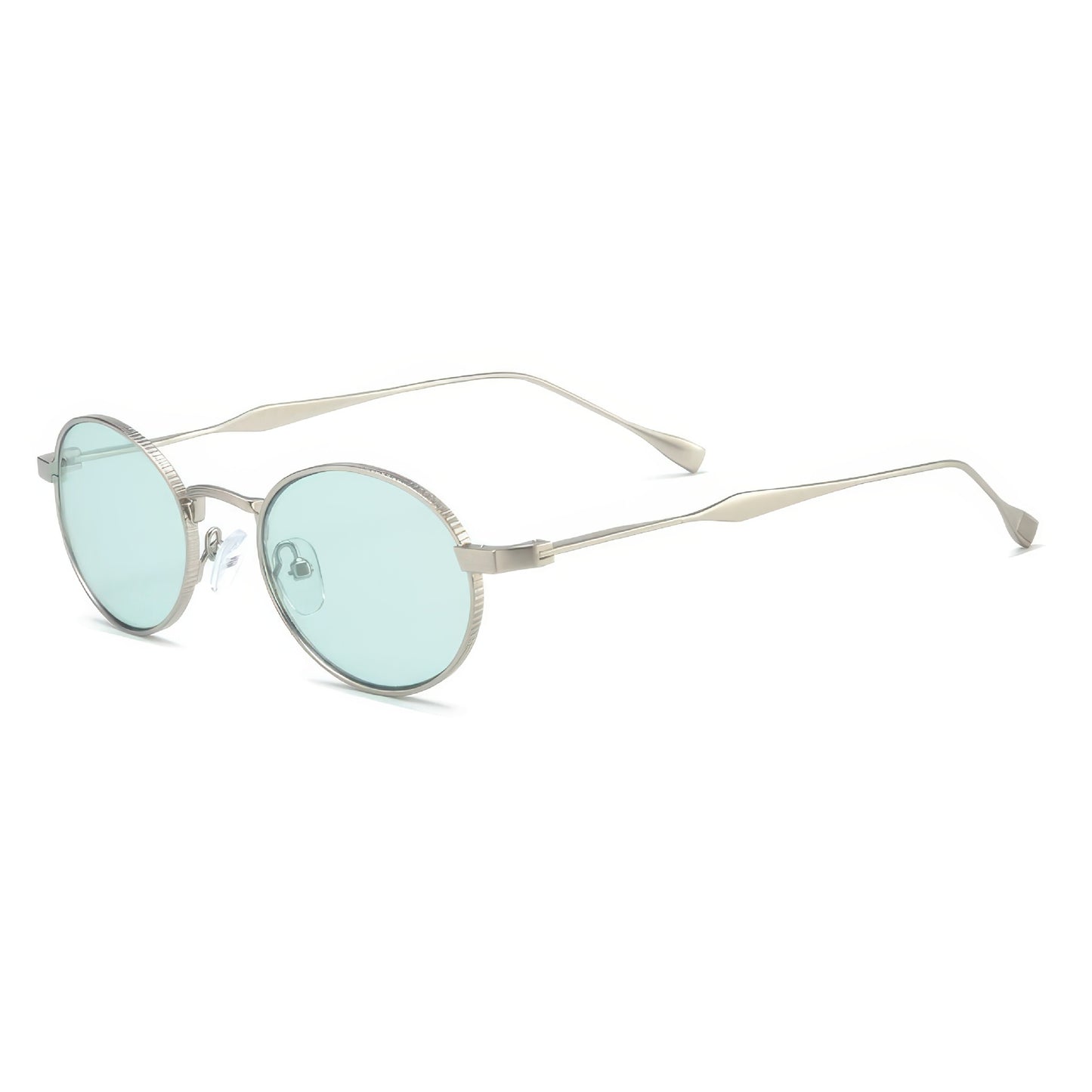 Damen modische Sonnenbrille mit hochwertigem Metallrahmen und runden Gläsern Brehn