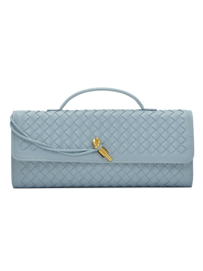 Geflochtene Leder-Clutch Brehn