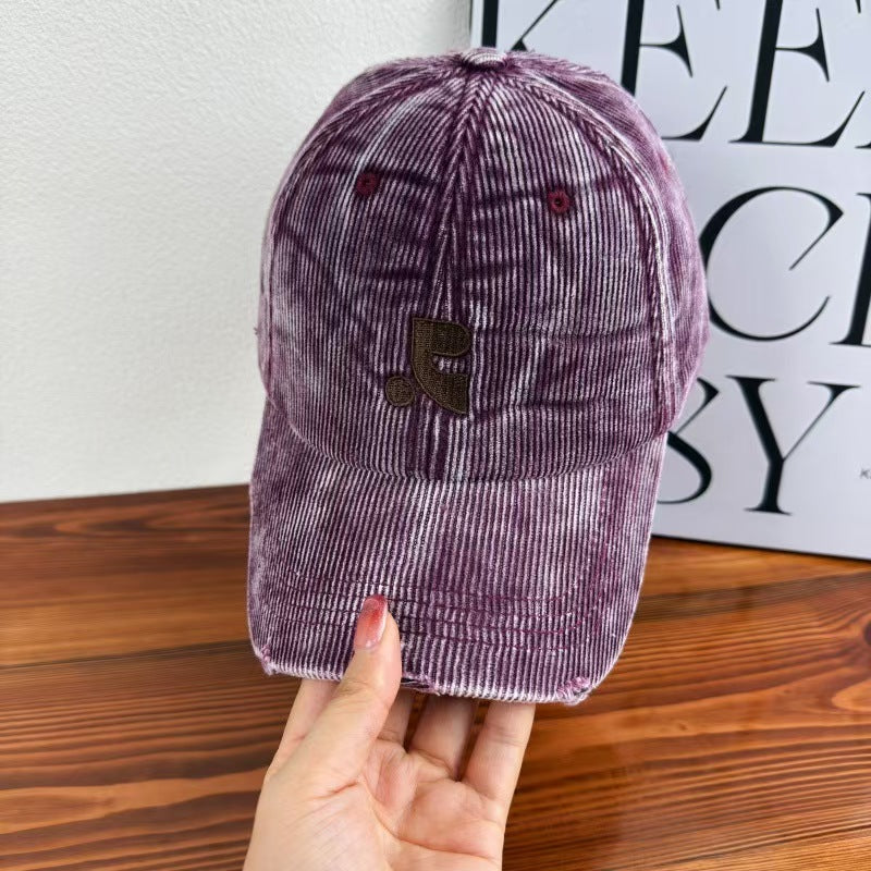 Damen Samt-texturiertes Baseballcap Brehn