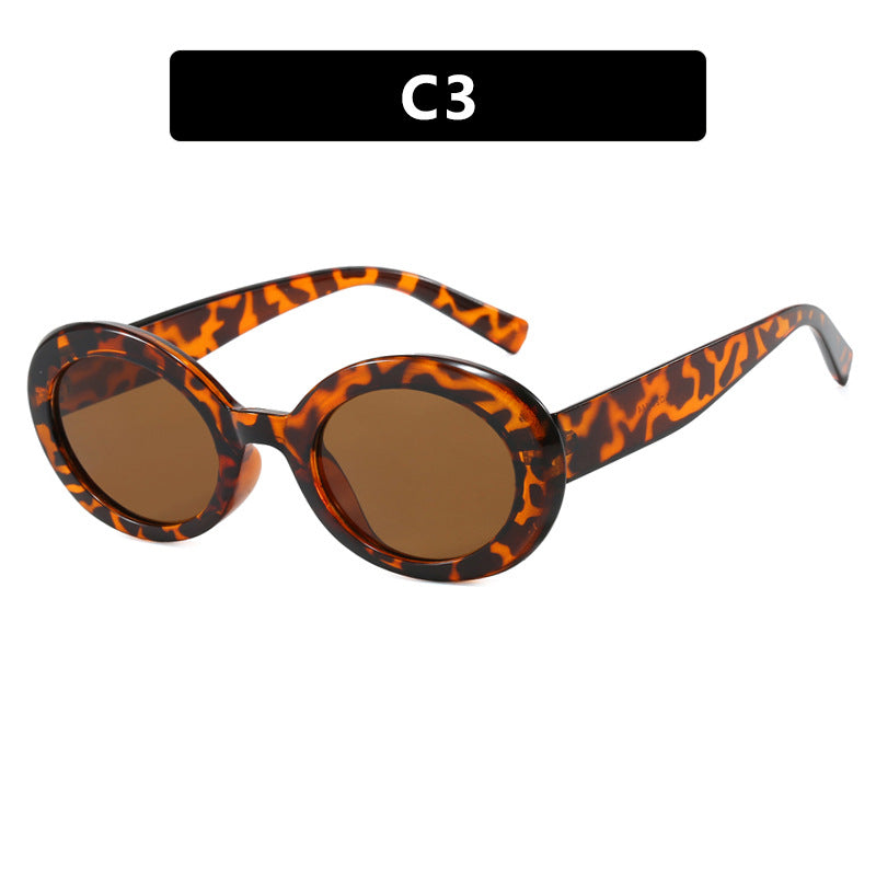 Damen runde Sonnenbrille mit elegantem Kunststoffrahmen und UV-Schutz Brehn
