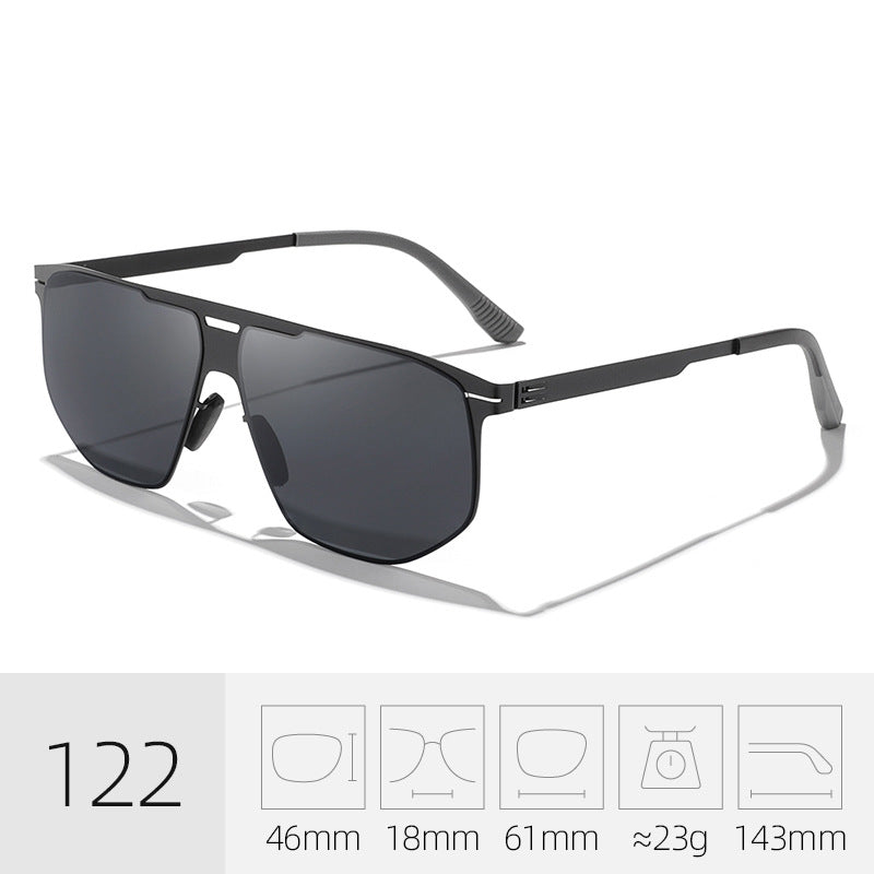 Trendy Quadrat Rahmen Sonnenbrille Brehn