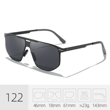 Trendy Quadrat Rahmen Sonnenbrille Brehn