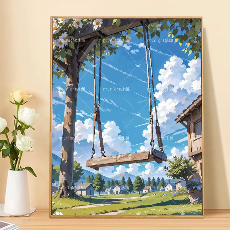 Szenische Landschaft Kunstdruck Brehn